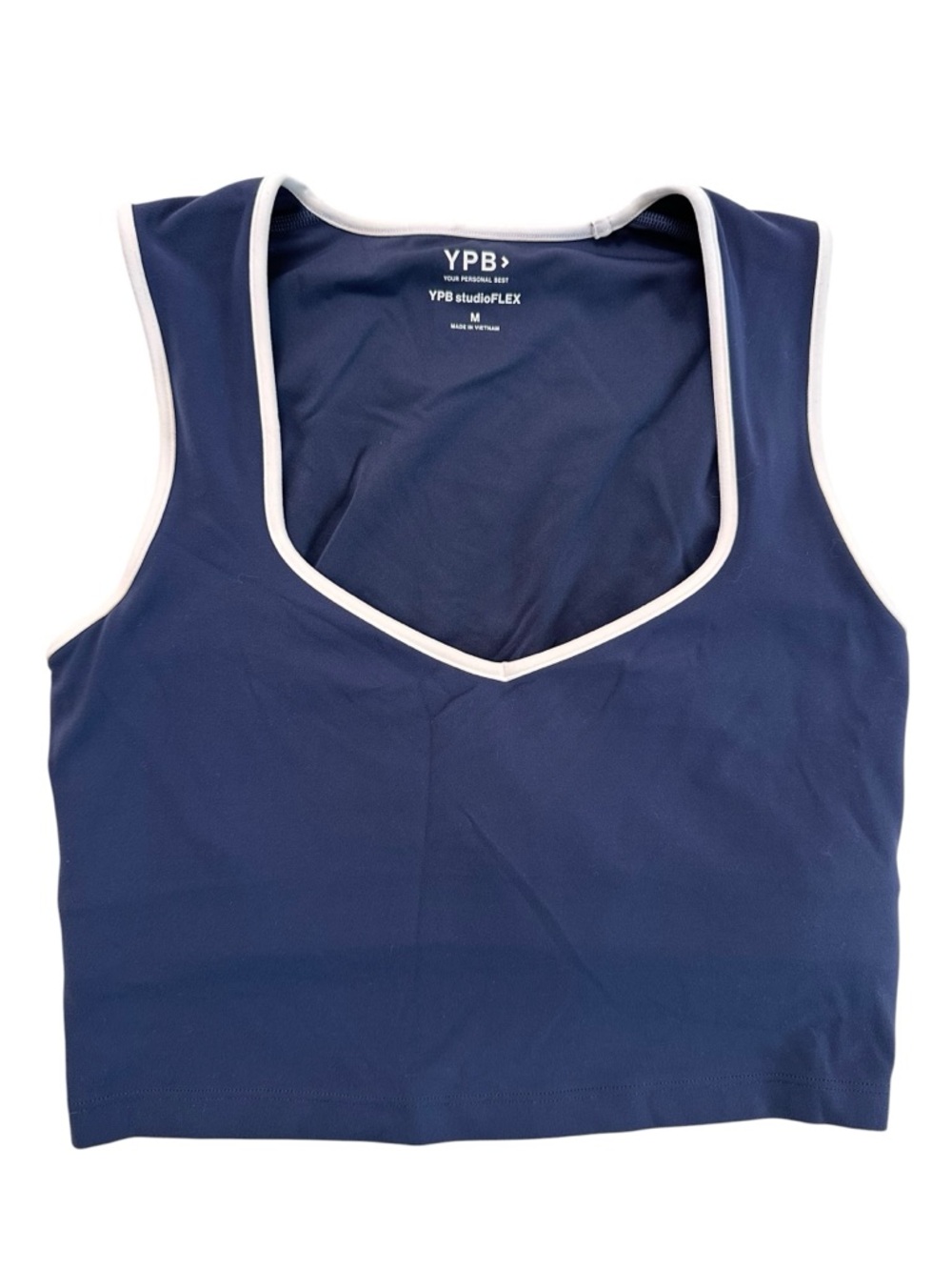 YPB Studio Flex Women Portrait Tank top Navy Blue Size M